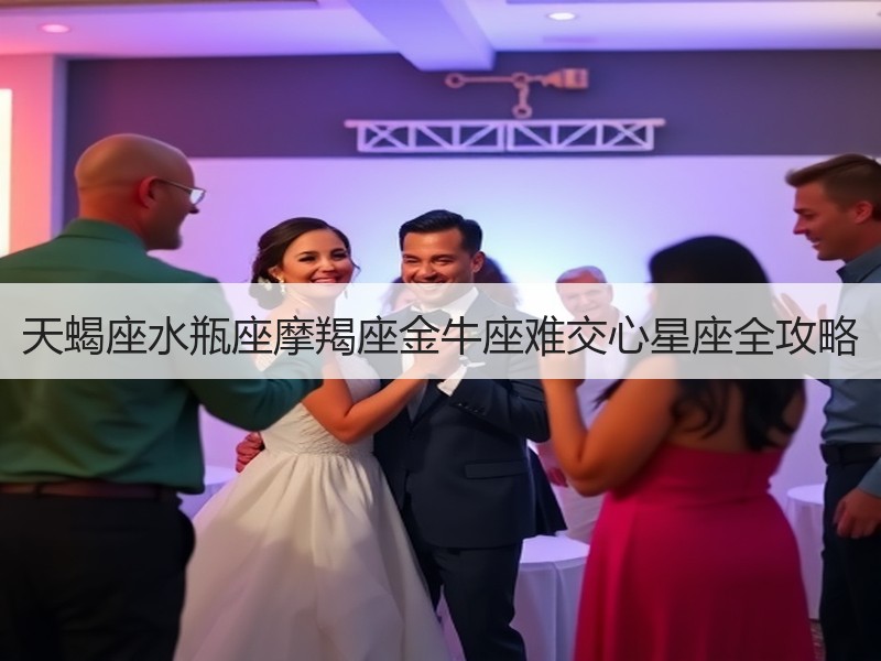 天蝎座水瓶座摩羯座金牛座难交心星座全攻略