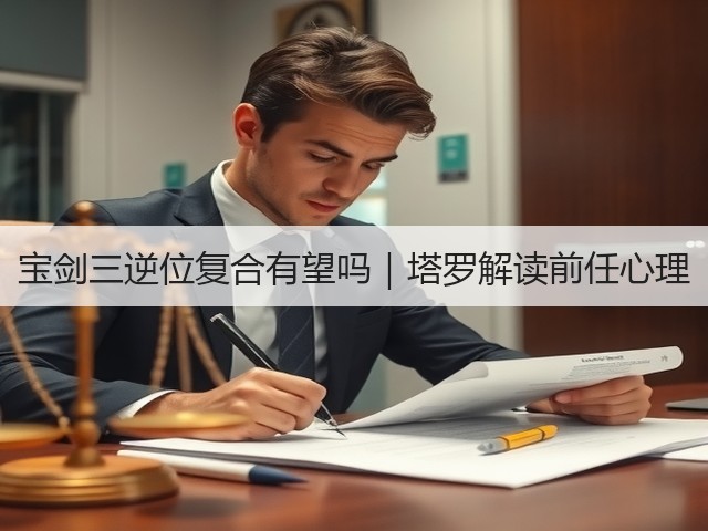 宝剑三逆位复合有望吗｜塔罗解读前任心理(图1)