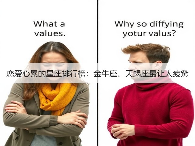 恋爱心累的星座排行榜：金牛座、天蝎座最让人疲惫(图3)