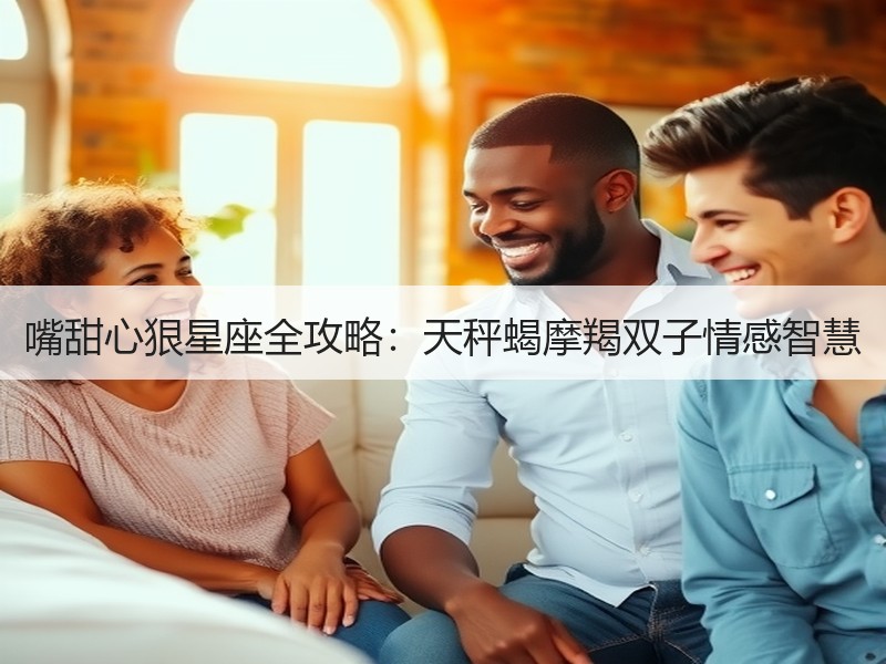 嘴甜心狠星座全攻略：天秤蝎摩羯双子情感智慧