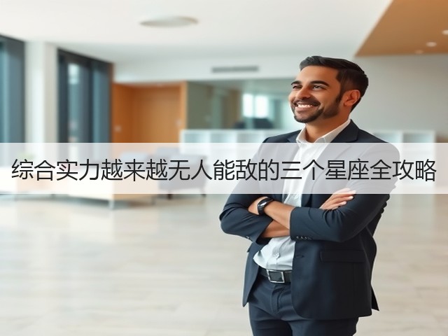 综合实力越来越无人能敌的三个星座全攻略(图1) 综合实力越来越无人能敌的三个星座全攻略(图1)