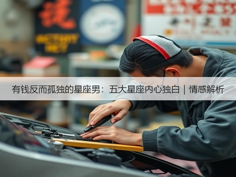 有钱反而孤独的星座男：五大星座内心独白｜情感解析