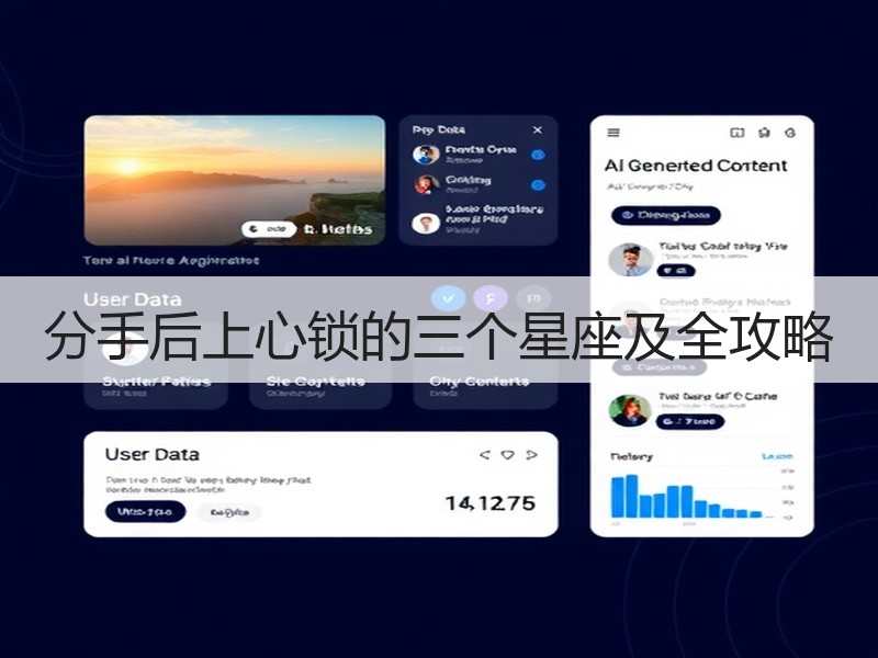 分手后上心锁的三个星座及全攻略
