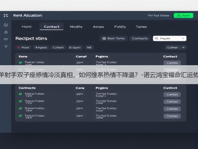 白羊射手双子座感情冷淡真相，如何维系热情不降温？-诺云鸿宝福命汇运势网(图1)