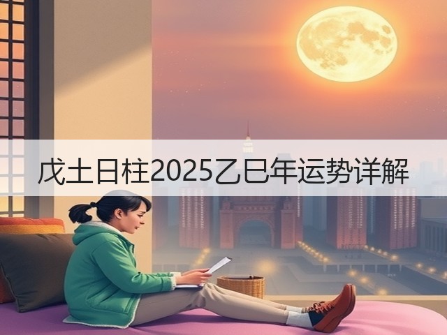 戊土日柱2025乙巳年运势详解(图1)