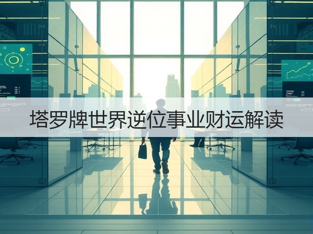 塔罗牌世界逆位事业财运解读(图3) 塔罗牌世界逆位事业财运解读(图3)