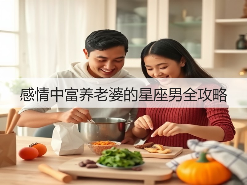 感情中富养老婆的星座男全攻略