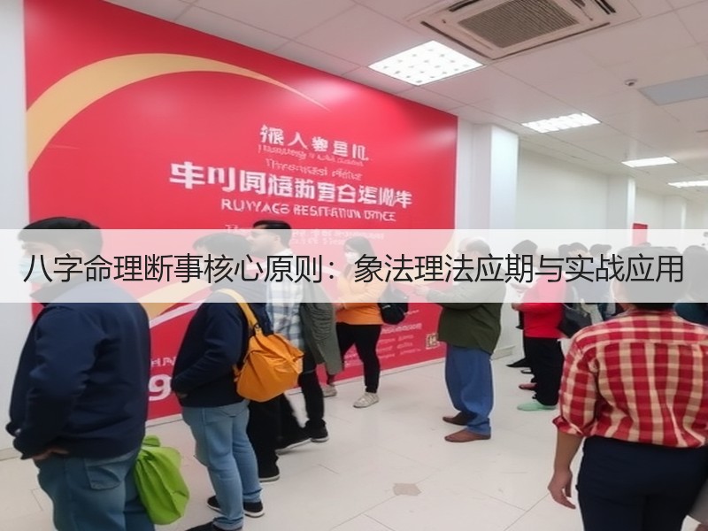 八字命理断事核心原则：象法理法应期与实战应用