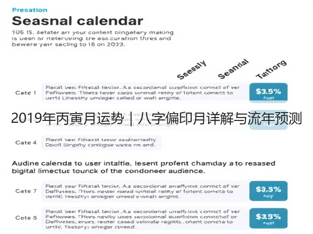 2019年丙寅月运势｜八字偏印月详解与流年预测(图1)