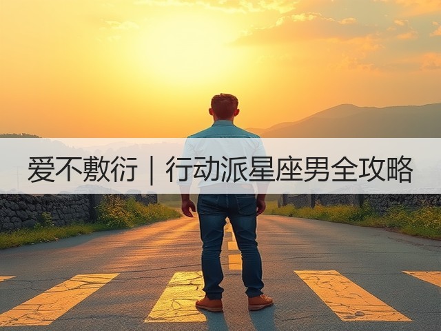 爱不敷衍｜行动派星座男全攻略(图2)