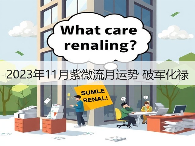2023年11月紫微流月运势 破军化禄(图3)