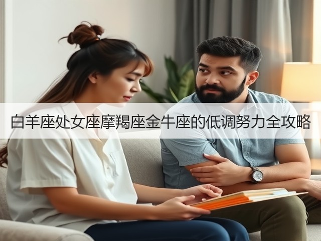 白羊座处女座摩羯座金牛座的低调努力全攻略(图1) 白羊座处女座摩羯座金牛座的低调努力全攻略(图1)