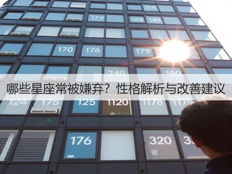 哪些星座常被嫌弃？性格解析与改善建议
