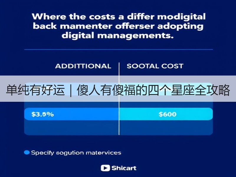 单纯有好运｜傻人有傻福的四个星座全攻略