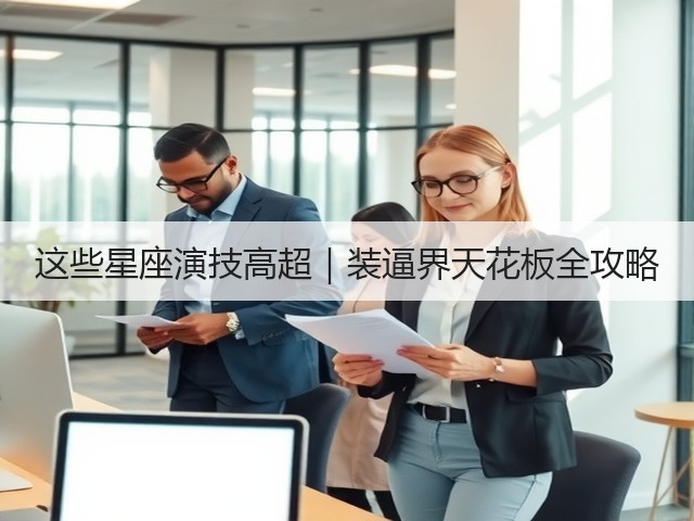 这些星座演技高超｜装逼界天花板全攻略(图3)