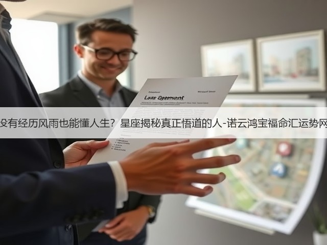 没有经历风雨也能懂人生？星座揭秘真正悟道的人-诺云鸿宝福命汇运势网(图2)