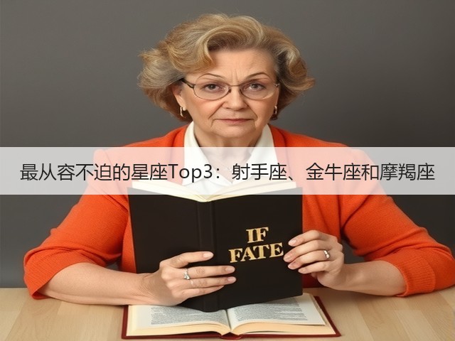 最从容不迫的星座Top3:射手座、金牛座和摩羯座(图3) 最从容不迫的星座Top3:射手座、金牛座和摩羯座(图3)