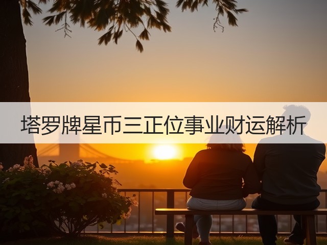 塔罗牌星币三正位事业财运解析(图1) 塔罗牌星币三正位事业财运解析(图1)