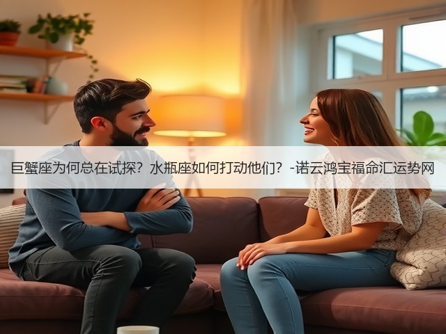 巨蟹座为何总在试探？水瓶座如何打动他们？-诺云鸿宝福命汇运势网(图1)