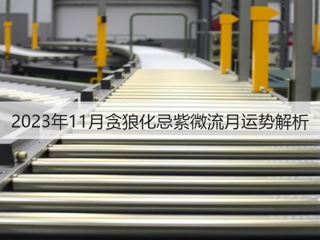 2023年11月贪狼化忌紫微流月运势解析(图2)