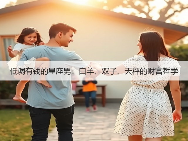 低调有钱的星座男:白羊、双子、天秤的财富哲学(图2) 低调有钱的星座男:白羊、双子、天秤的财富哲学(图2)