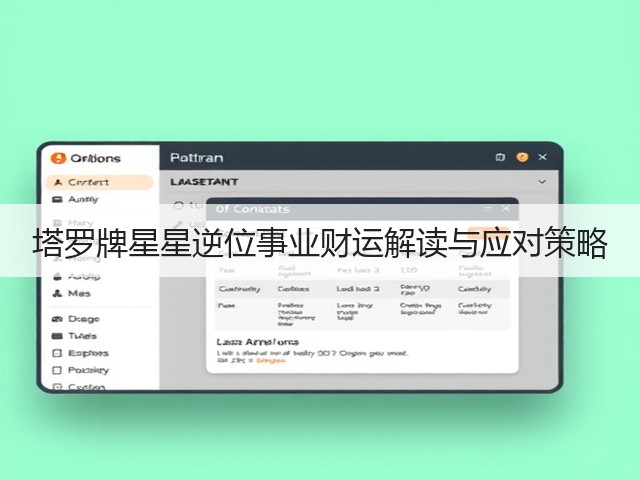 塔罗牌星星逆位事业财运解读与应对策略(图3)
