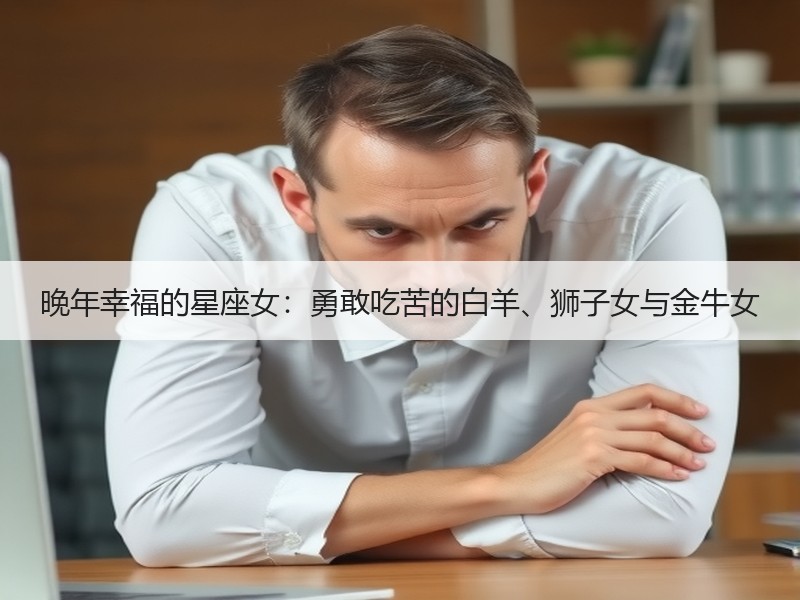 晚年幸福的星座女：勇敢吃苦的白羊、狮子女与金牛女