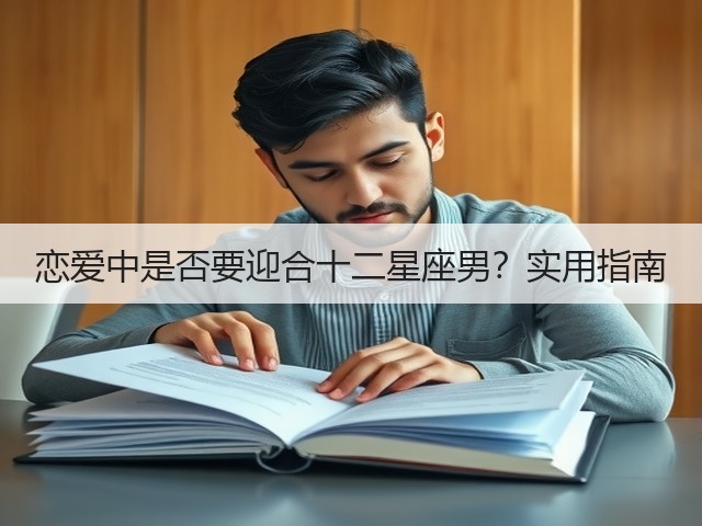 恋爱中是否要迎合十二星座男？实用指南(图1)