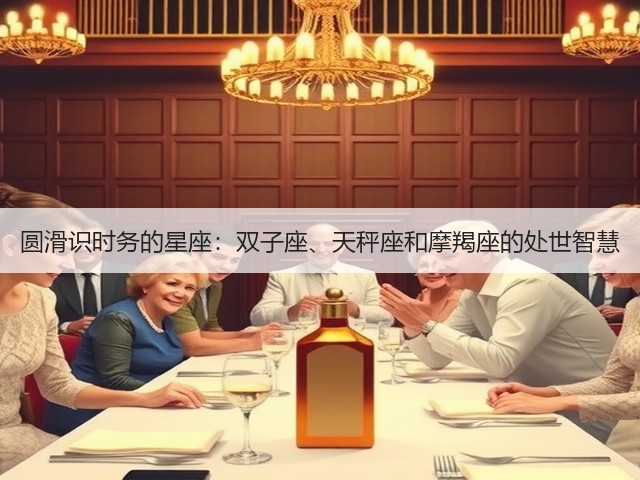 圆滑识时务的星座：双子座、天秤座和摩羯座的处世智慧(图2)