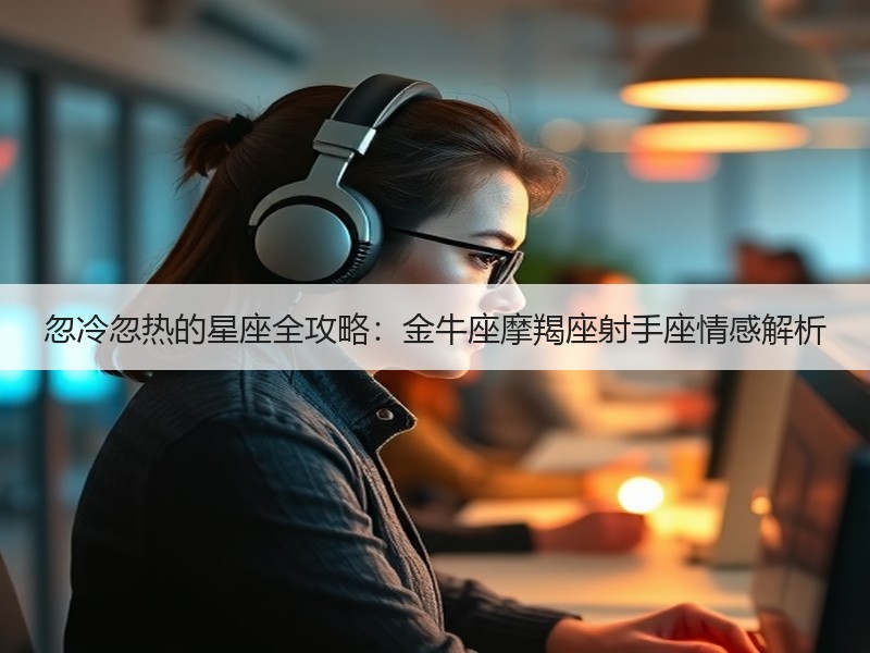 忽冷忽热的星座全攻略：金牛座摩羯座射手座情感解析