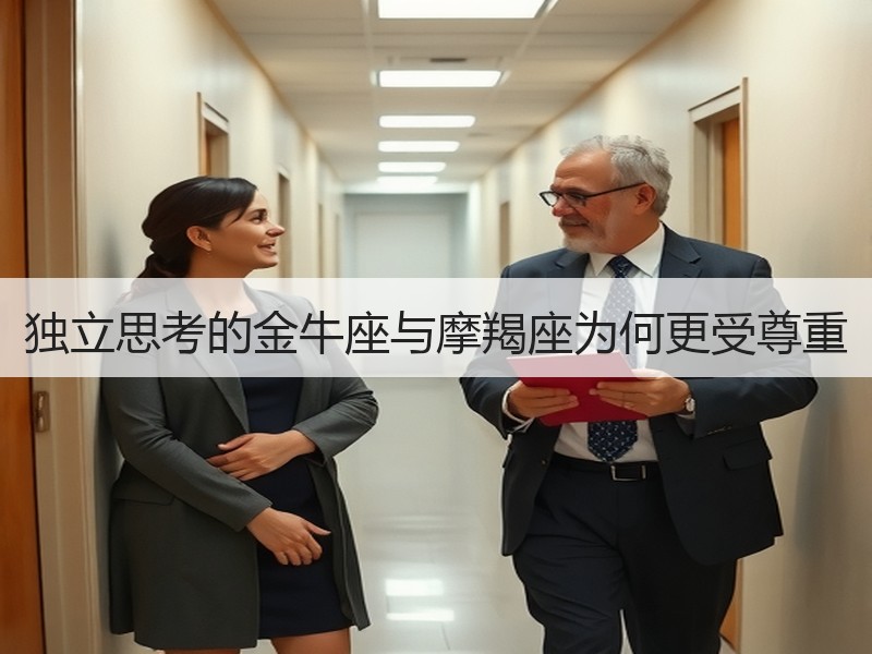 独立思考的金牛座与摩羯座为何更受尊重