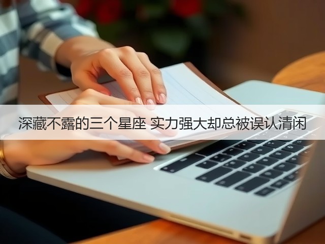 深藏不露的三个星座 实力强大却总被误认清闲(图3)