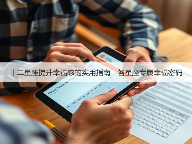 十二星座提升幸福感的实用指南｜各星座专属幸福密码(图3)