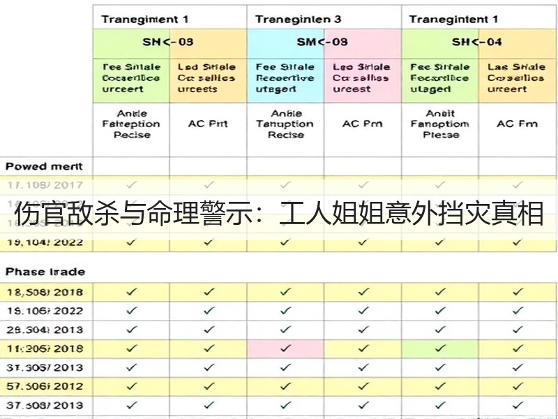 伤官敌杀与命理警示：工人姐姐意外挡灾真相