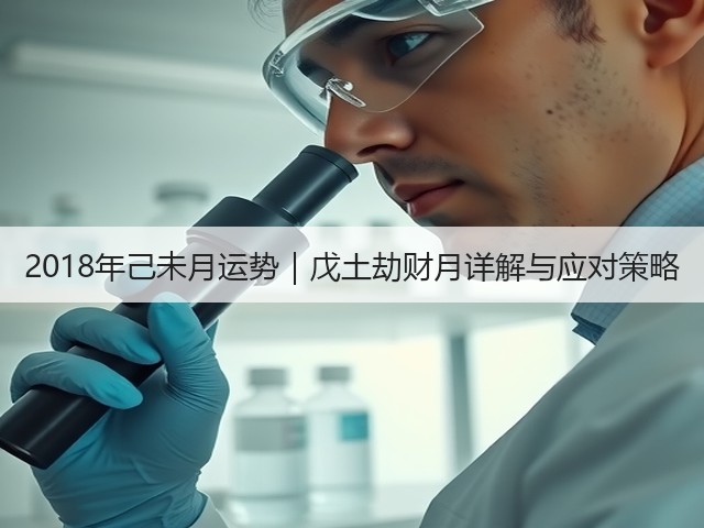 2018年己未月运势|戊土劫财月详解与应对策略(图2) 2018年己未月运势|戊土劫财月详解与应对策略(图2)