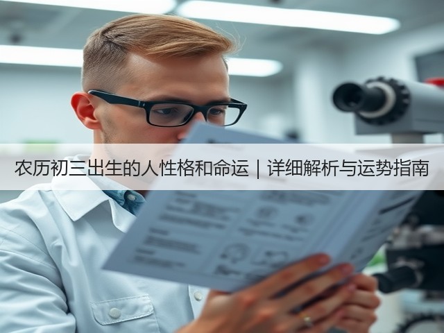 农历初三出生的人性格和命运|详细解析与运势指南(图1) 农历初三出生的人性格和命运|详细解析与运势指南(图1)