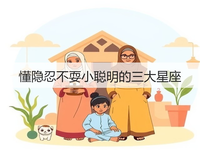 懂隐忍不耍小聪明的三大星座(图3) 懂隐忍不耍小聪明的三大星座(图3)