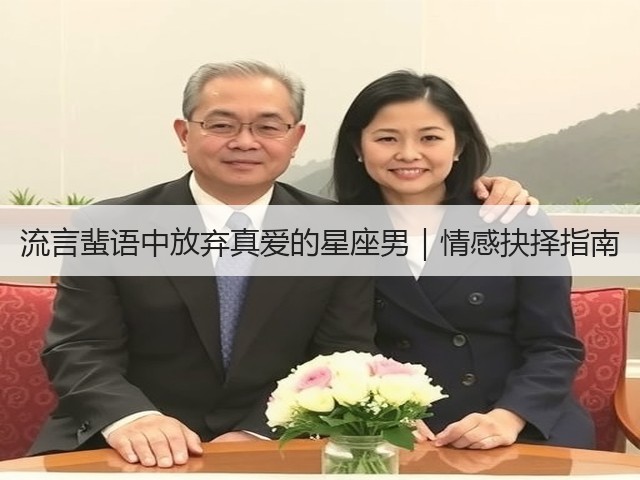 流言蜚语中放弃真爱的星座男|情感抉择指南(图1) 流言蜚语中放弃真爱的星座男|情感抉择指南(图1)