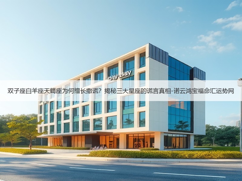 双子座白羊座天蝎座为何擅长撒谎？揭秘三大星座的谎言真相-诺云鸿宝福命汇运势网