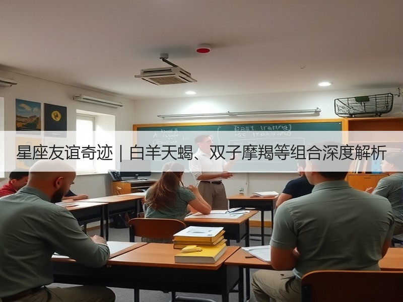 星座友谊奇迹｜白羊天蝎、双子摩羯等组合深度解析