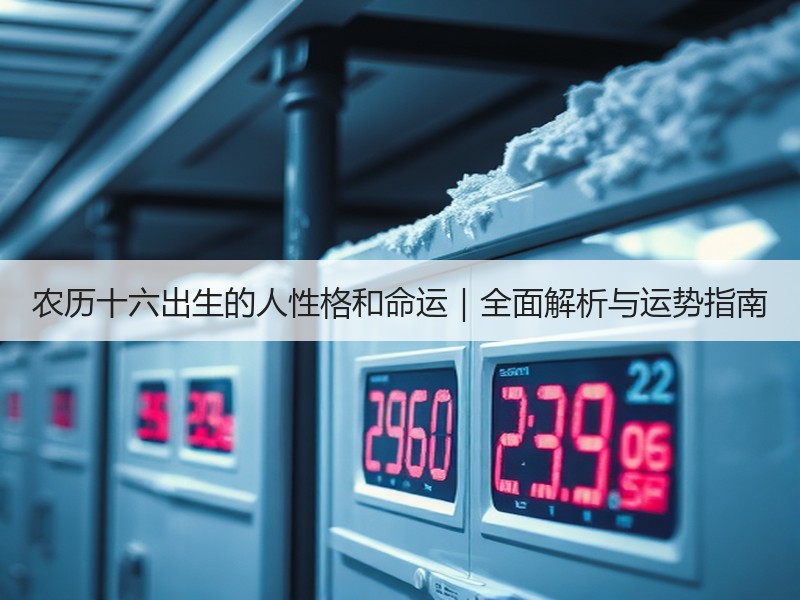 农历十六出生的人性格和命运｜全面解析与运势指南