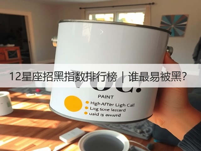 12星座招黑指数排行榜|谁最易被黑?(图1) 12星座招黑指数排行榜|谁最易被黑?(图1)
