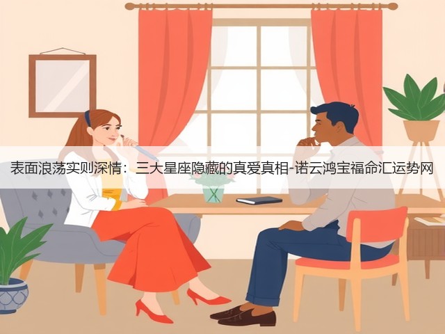 表面浪荡实则深情：三大星座隐藏的真爱真相-诺云鸿宝福命汇运势网(图3)