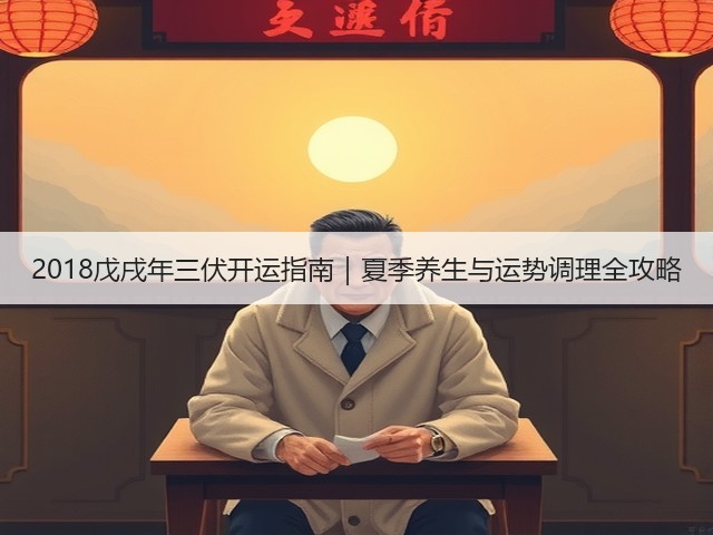 2018戊戌年三伏开运指南｜夏季养生与运势调理全攻略(图1)