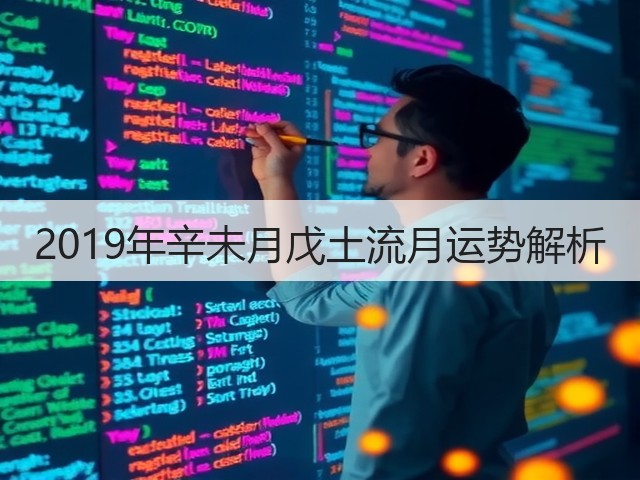 2019年辛未月戊土流月运势解析(图1)