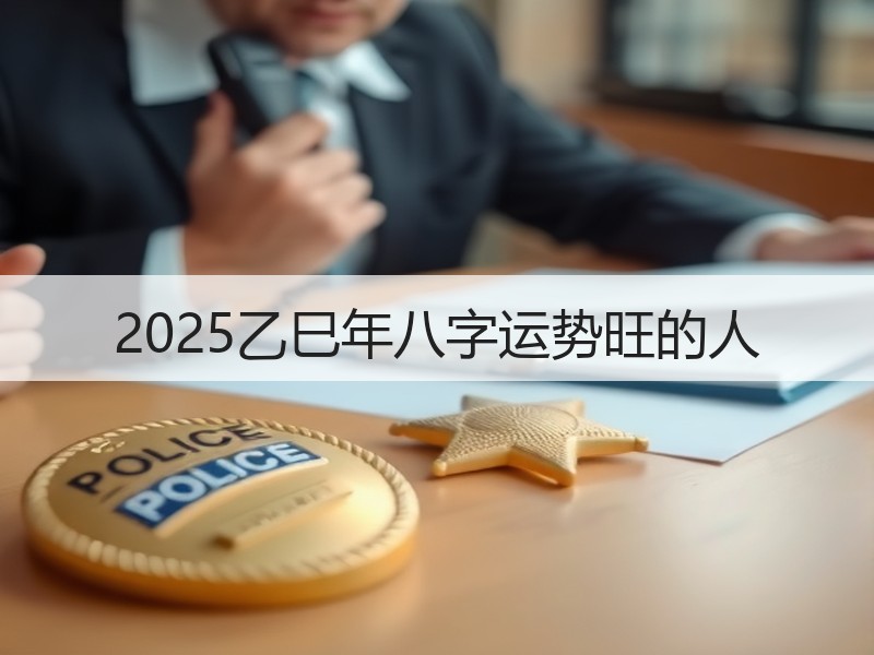 2025乙巳年八字运势旺的人