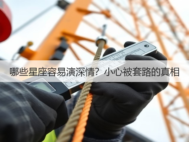 哪些星座容易演深情?小心被套路的真相(图3) 哪些星座容易演深情?小心被套路的真相(图3)