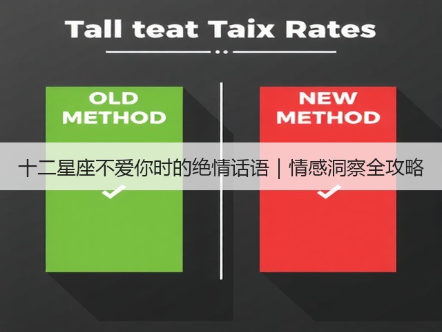 十二星座不爱你时的绝情话语|情感洞察全攻略(图1) 十二星座不爱你时的绝情话语|情感洞察全攻略(图1)