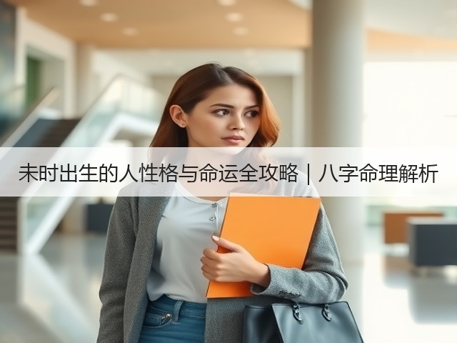 未时出生的人性格与命运全攻略｜八字命理解析(图1)