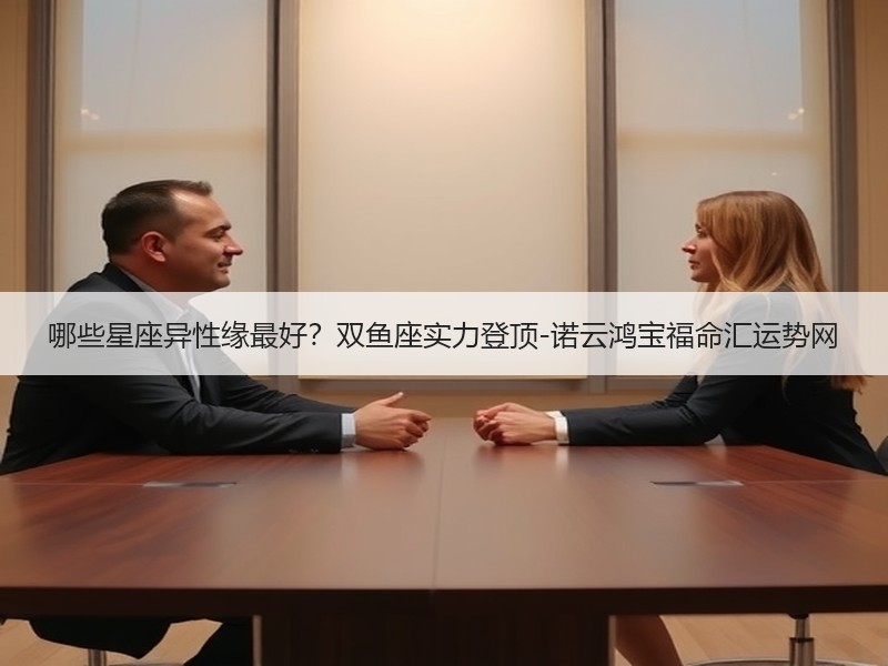 哪些星座异性缘最好？双鱼座实力登顶-诺云鸿宝福命汇运势网